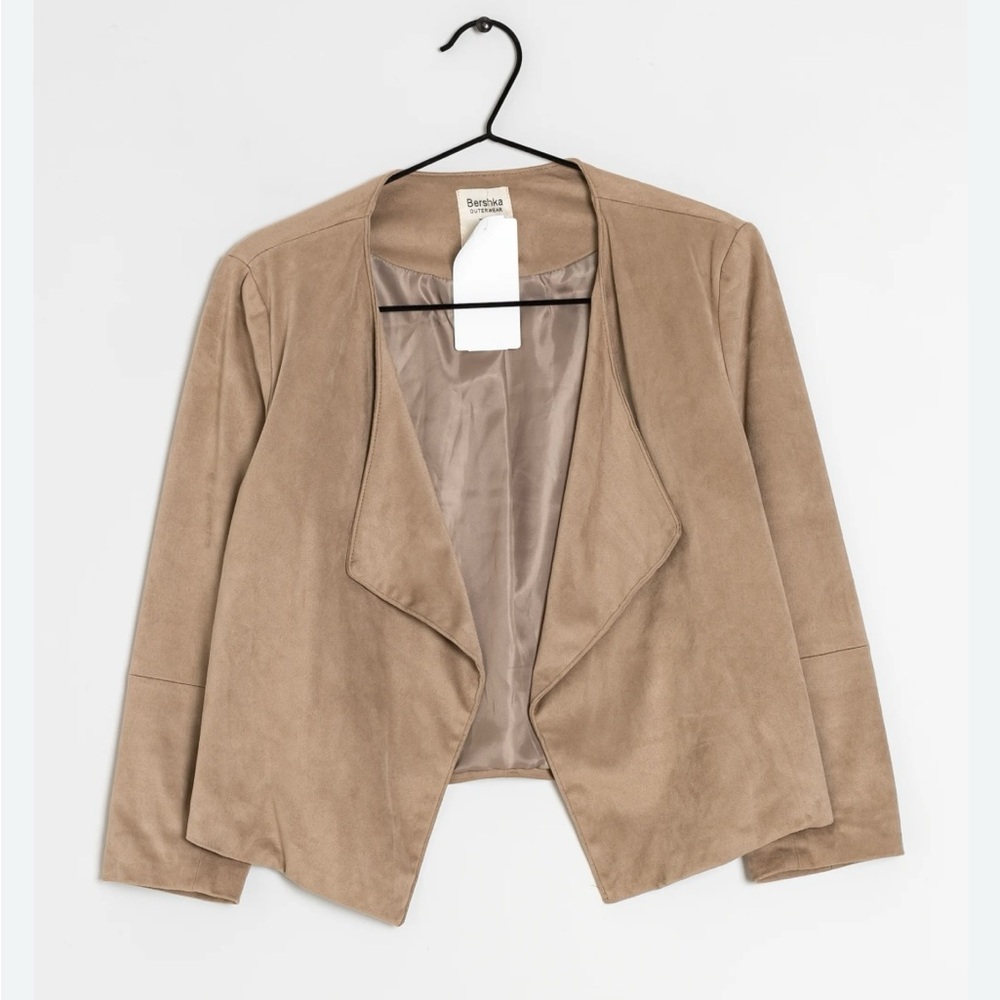 Bershka Tan Women's Blazer Jacket